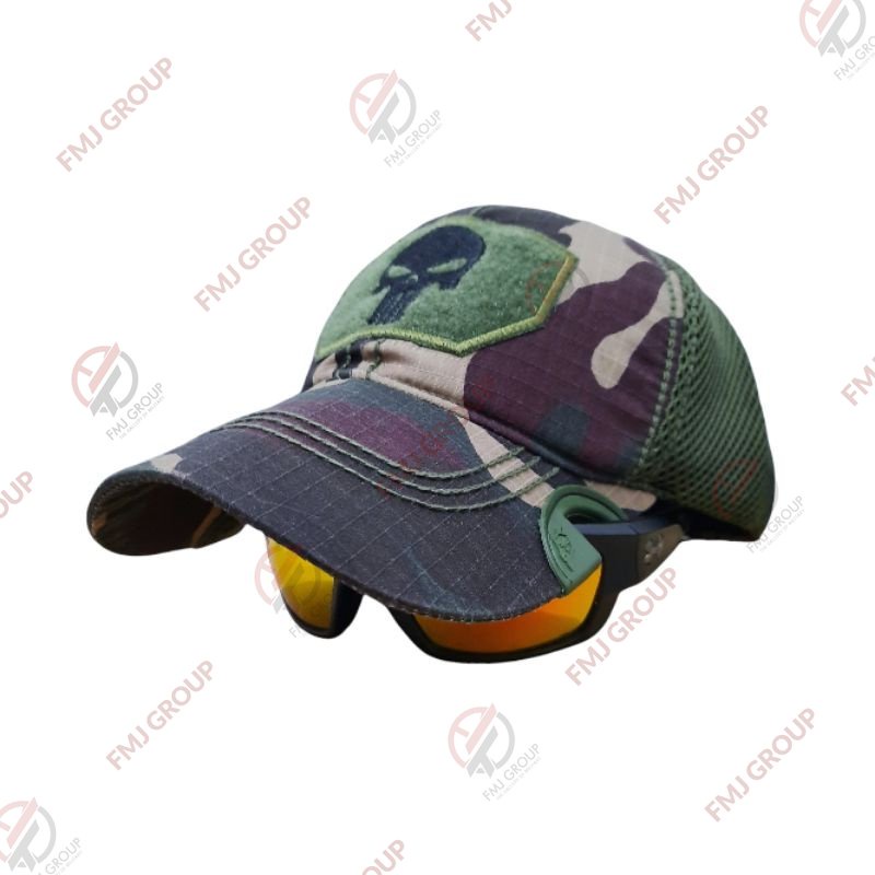 Topi Coak Tactical Punisher Premium / Topi Tactical Punisher Baseball Cap / Topi Baseball Coak Punisher - Loreng Kopassus