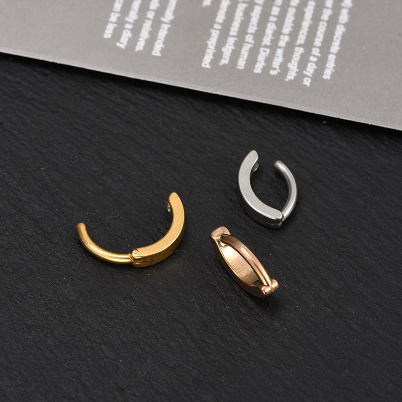 Halus Stainless Steel Belly Button Rings Fashion Pusar Kuku Sederhana Geometris Pusar Perut Kuku Gadis Trendi Perhiasan Aksesoris Tubuh Perut Bar Tindik Perhiasan