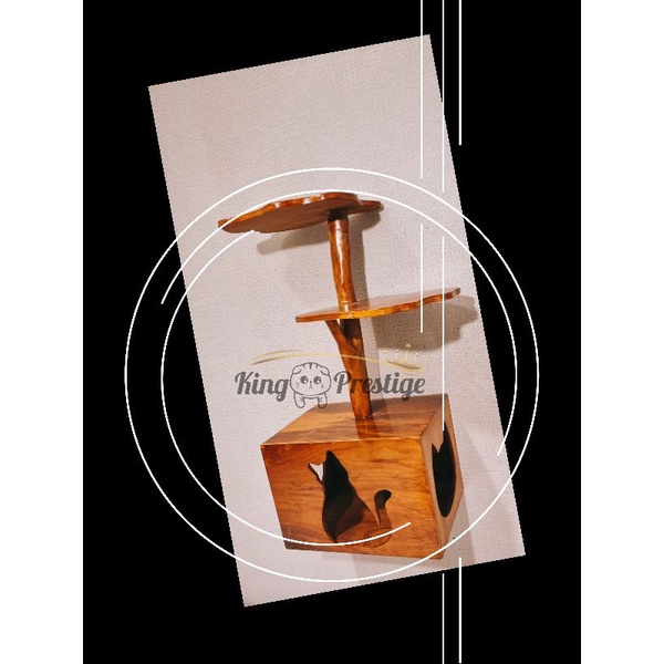 HidroAquatic - Natural cat wall cat playground cat condo cat scratcher cat toys mainan kucing garukan kucing box kucing