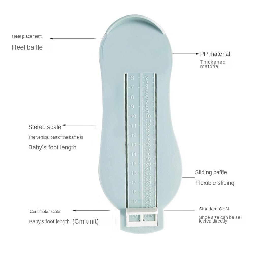 Needway Foot Measure Gauge Nyaman Serbaguna Universal Shoes Aksesori Alat Perawatan Kaki Alat Ukur Ukuran Sepatu Praktis