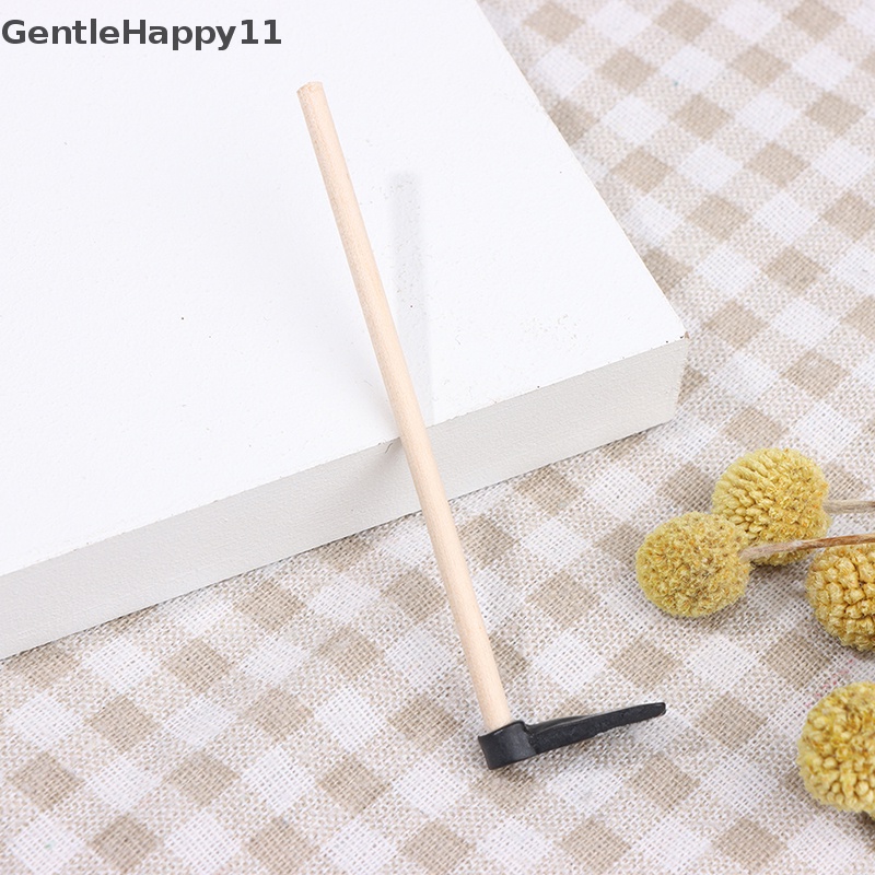 Gentlehappy1per12rumah Boneka Miniatur Cangkul Mini Simulasi Alat Pertanian Dekorasi Aksesoris id