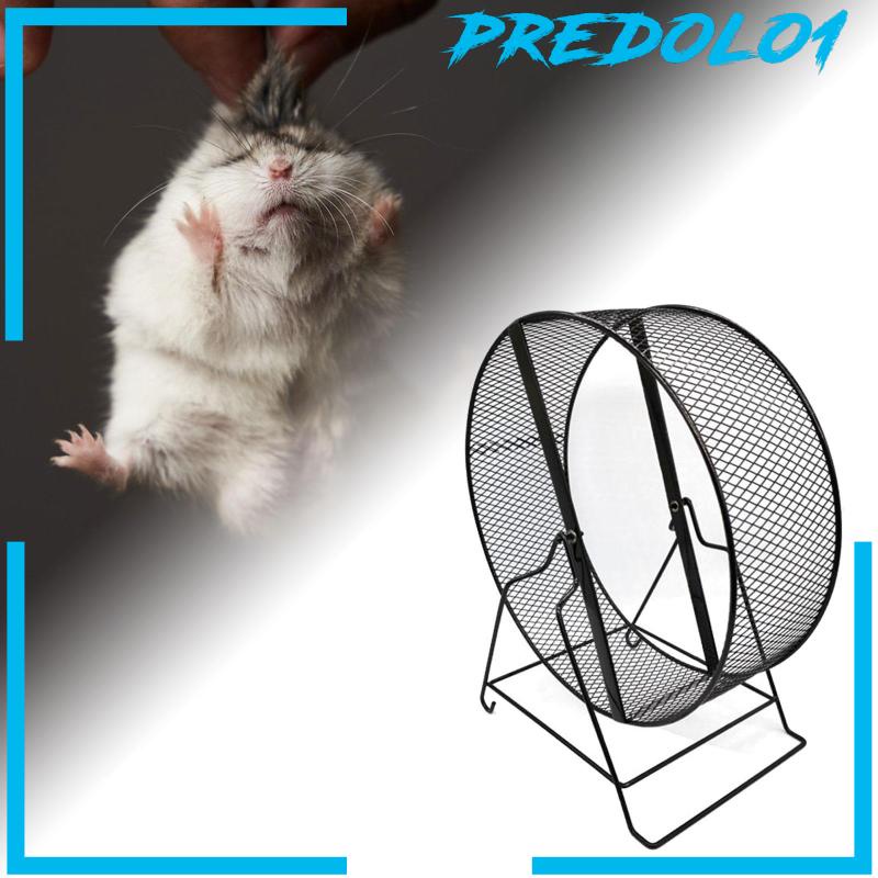 [Predolo1] Roda Latihan Lari Hamster Besi Marmut Jogging Wheel Black Wire Mesh