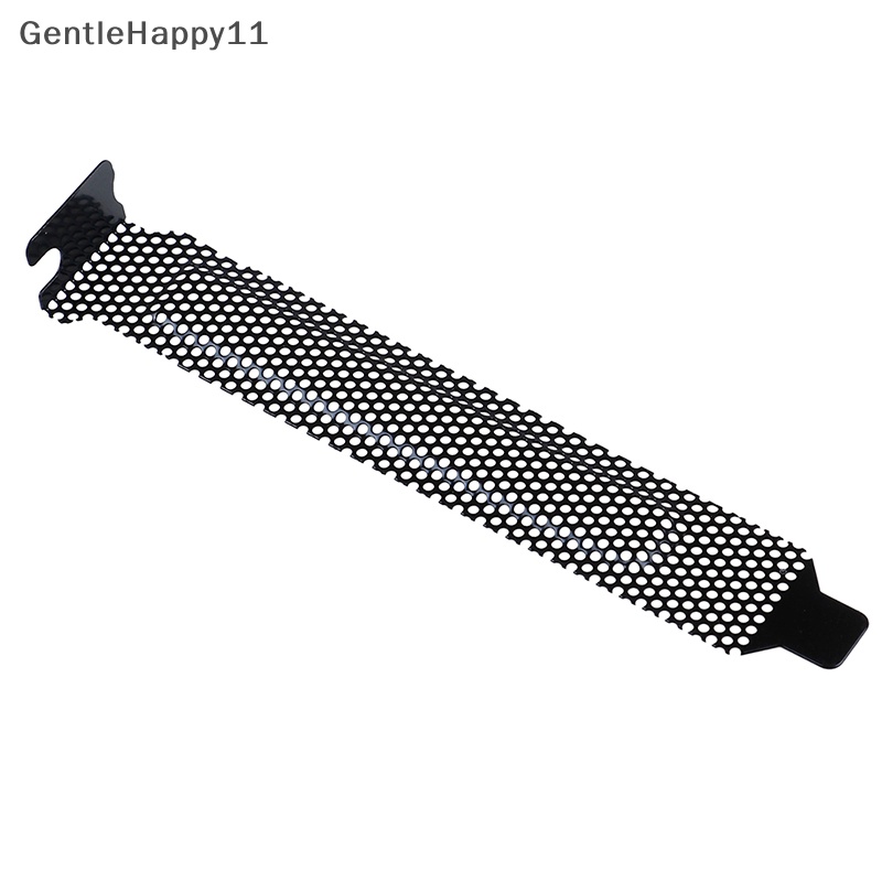 Gentlehappy 10Pcs Baru Hitam PCI slot Penutup filter Debu blanking plate hard steel id