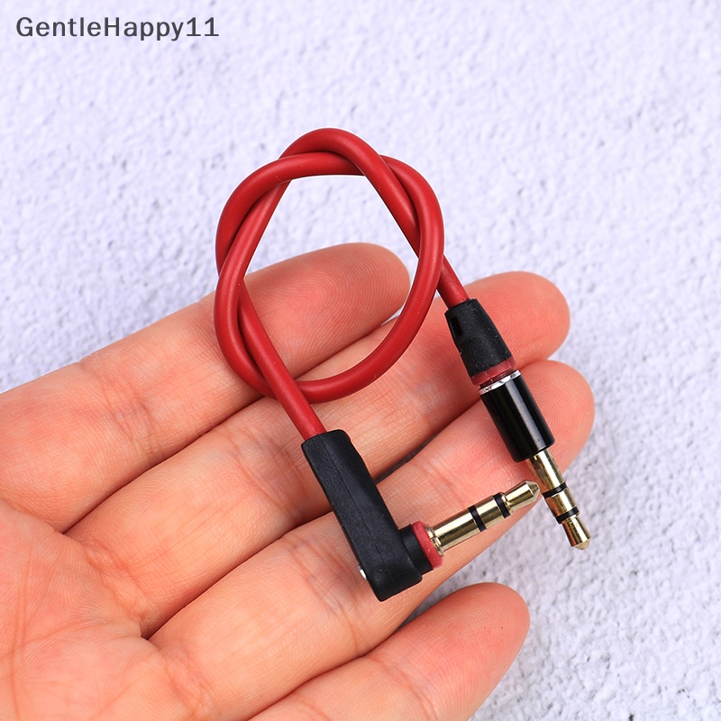 Gentlehappy 3.5mm Pendek 20cm Jack to Jack Kabel Aux Male to Male Kabel Audio Stereo Cord id