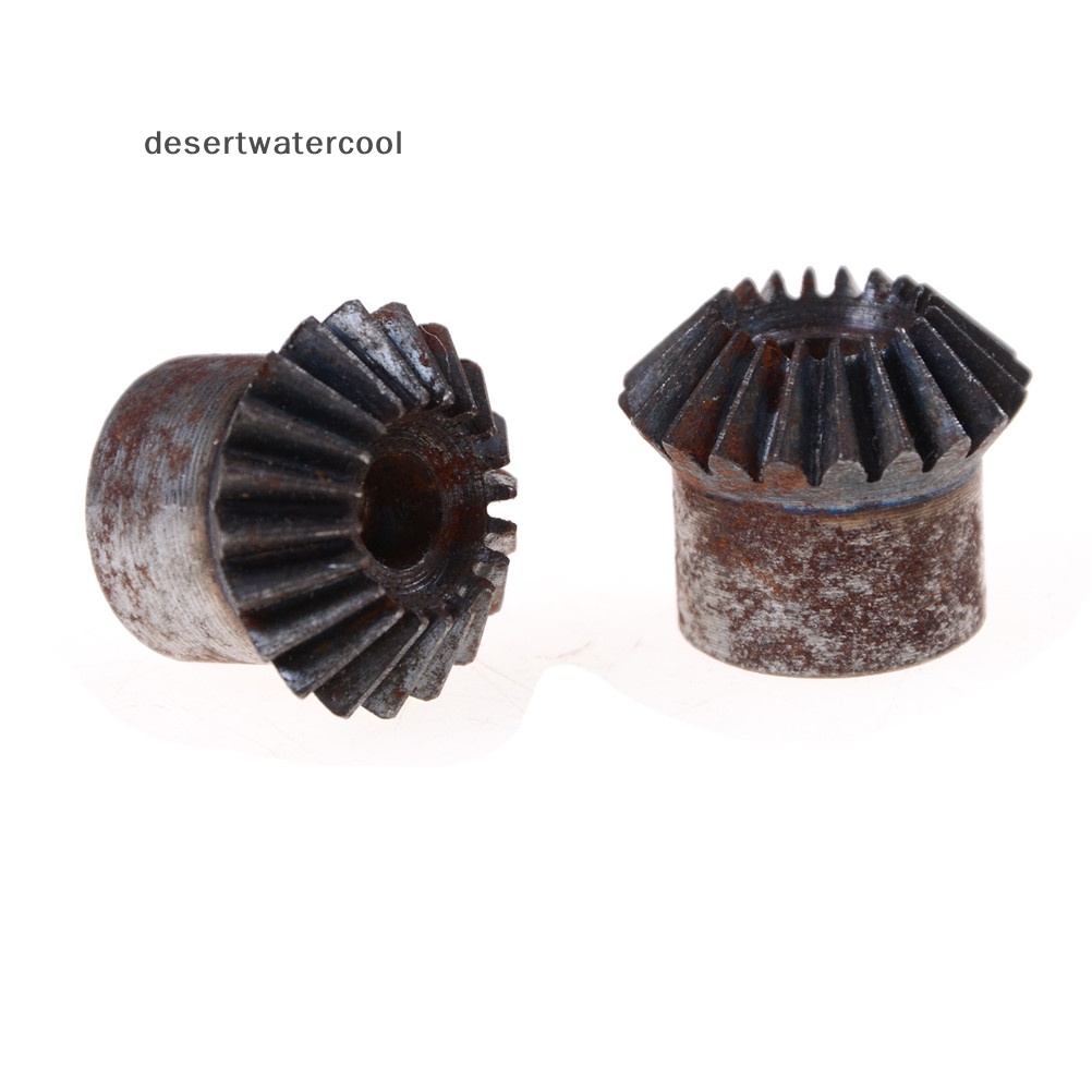 Deid 2pcs 7mm Metal Bevel Gear 1modul 20gigi Dengan Lubang Dalam 7mm 90derajat Martijn