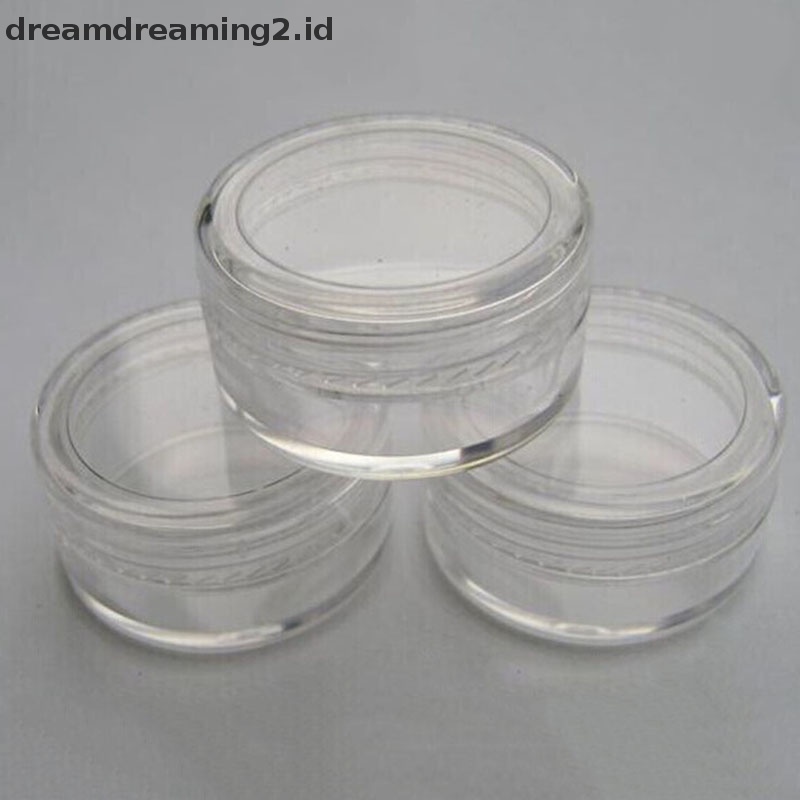 (drea) 1pc Kosmetik Kosong Jar Pot Eyeshadow Makeup Wajah Cream Wadah Botol New//