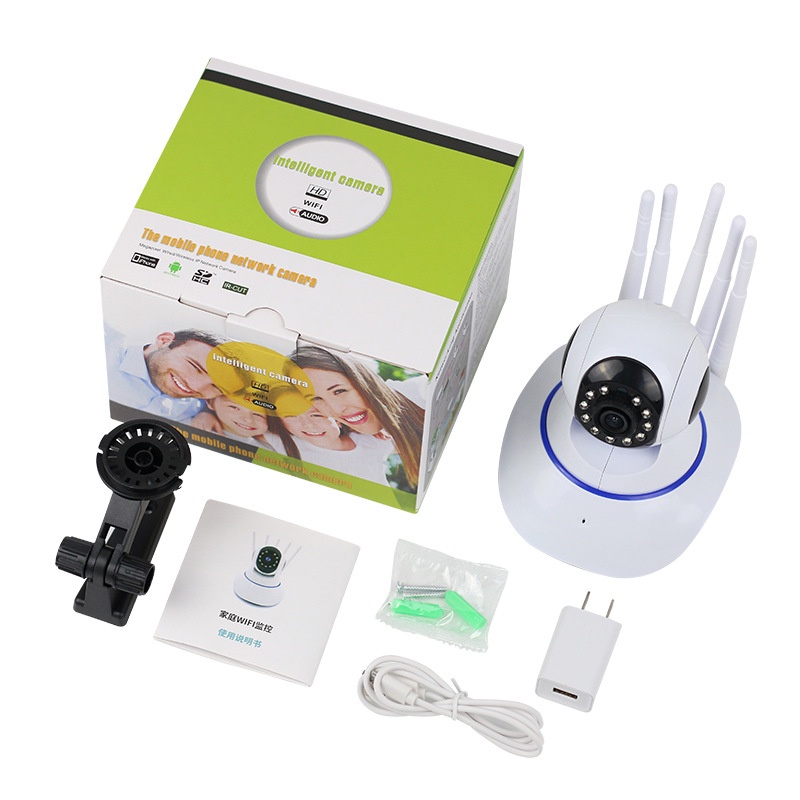 IP Camera CCTV Wireless 5 Antena Baby Cam Kamera Wifi Smart Night Vision HD 1080P/Built-in WIFI lima antena/pemantauan rumah