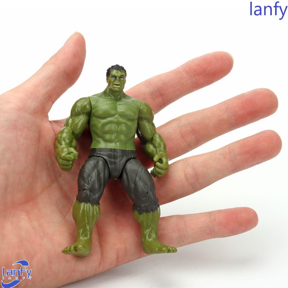 Lanfy Spider Man Action Figure Mainan Boneka Figure Mainan Marvel Action Figure Dekorasi Rumah Anime Avengers Hulk Iron Man Figure Patung