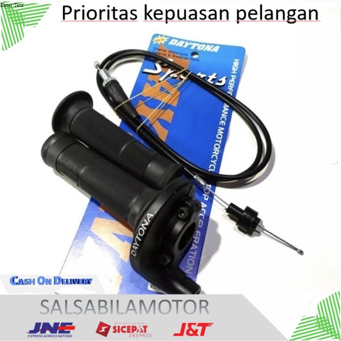 GAS SPONTAN DAYTONA POLOS BESI RACING GAS SPONTAN + HANDGRIP DAYTONA