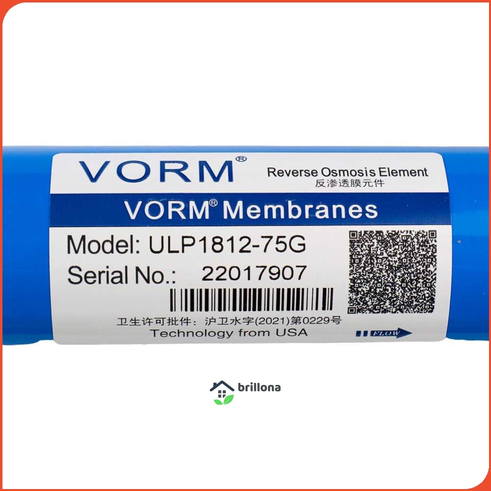 VORM RO Membran for 5 Stage Water Filter System - ULP-1812-75G