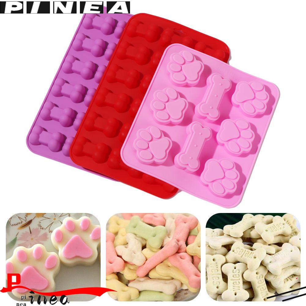Cetakan Kue Coklat Nanas Alat Baking Bentuk Tulang Puppy Dog Paw Handmade Ice Cube Tray