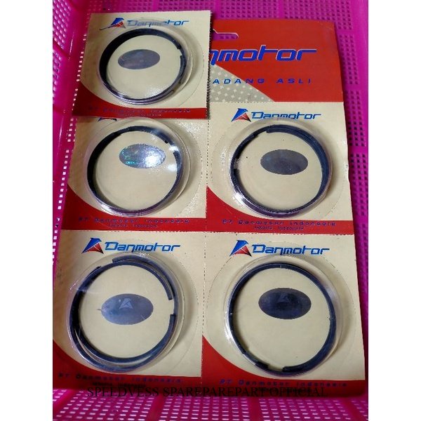 ring piston tipis seher ukuran 4M original danmotor untuk vespa pxe excel exclusive strada T5 newpx 