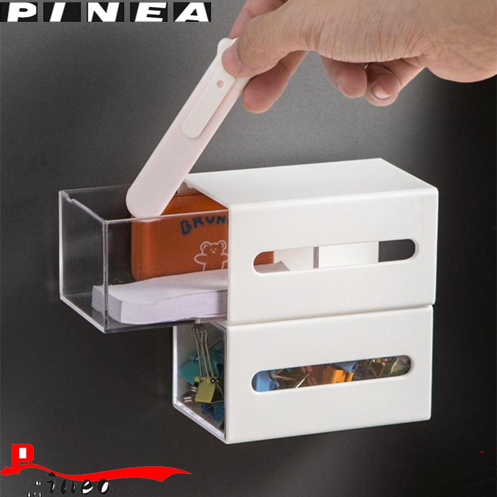 Kotak Penyimpanan Nanas Tempel Dinding Penyimpanan Make Up Desktop Organizer Tempat Penyimpanan Bawah Meja