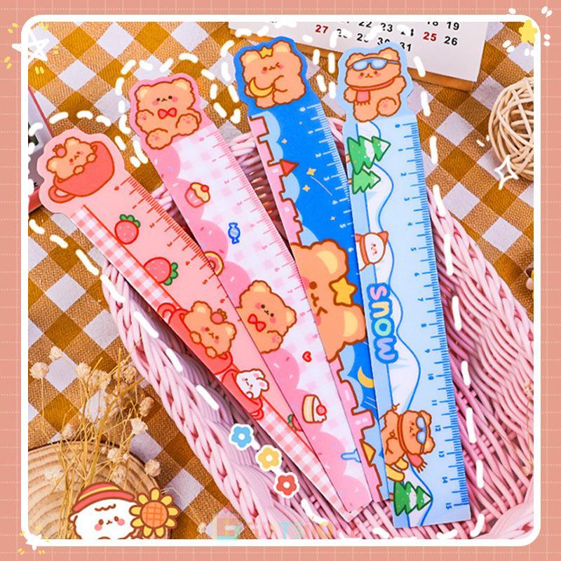 

15 cm Cartoon Kawaii Soft Ruler With Magnetic School Bendable Deco Bookmark/ Penggaris Lentur Magnetic/Funny Design Magnetic Soft Ruler/Penggaris Sekolah Anak-Gi