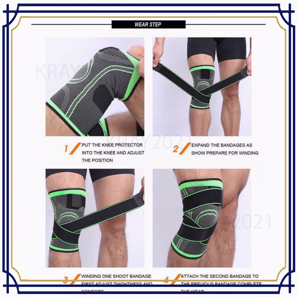 Pelindung Lutut Olahraga Knee Support Fitness -HT761