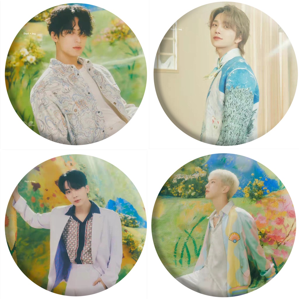 1pc SEVENTEEN Gantungan Kunci Cermin Digital Single Album Darl+ing Key Ring Gantung Atas