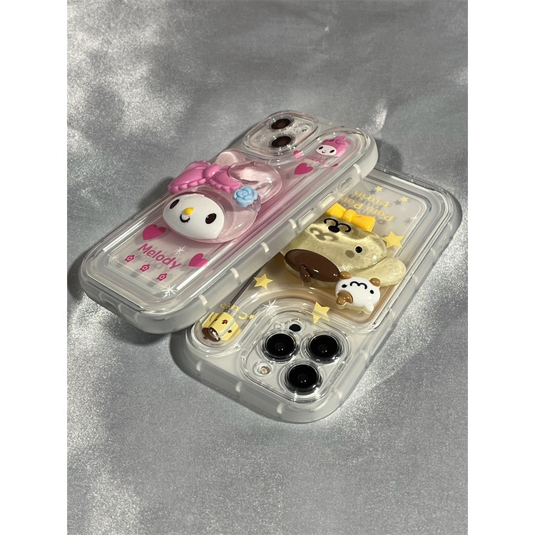 IPHONE Casing Ponsel Desain Guigou Giok Melody Malam Lucu 3D Kompatibel Dengan Iphone12 13 14 11 Pro Max X Xs Max Xr Fgcv