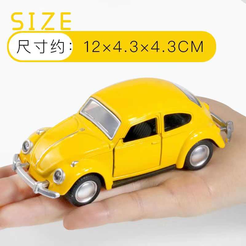 1:36 Scale Volkswagen 1967 Beetle Alloy Pull-back Car Diecast Metal Model Car For Collection Friend Children Gift