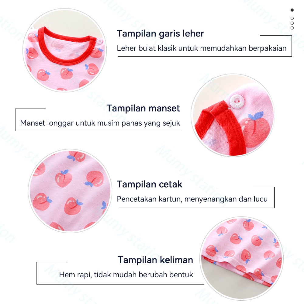 Mumystation Kaos polos anak perempuan laki-laki unisex /kaos anak cotton