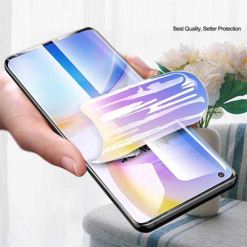 3pcs Pelindung Di Untuk OPPO Realme U1 V11 V11S V13 V15 V20 V21 Anti blue light screen protector Film Hydrogel Bening Untuk Realme V23 V25 V3 V30 V5 Film Perlindungan Bukan Kaca