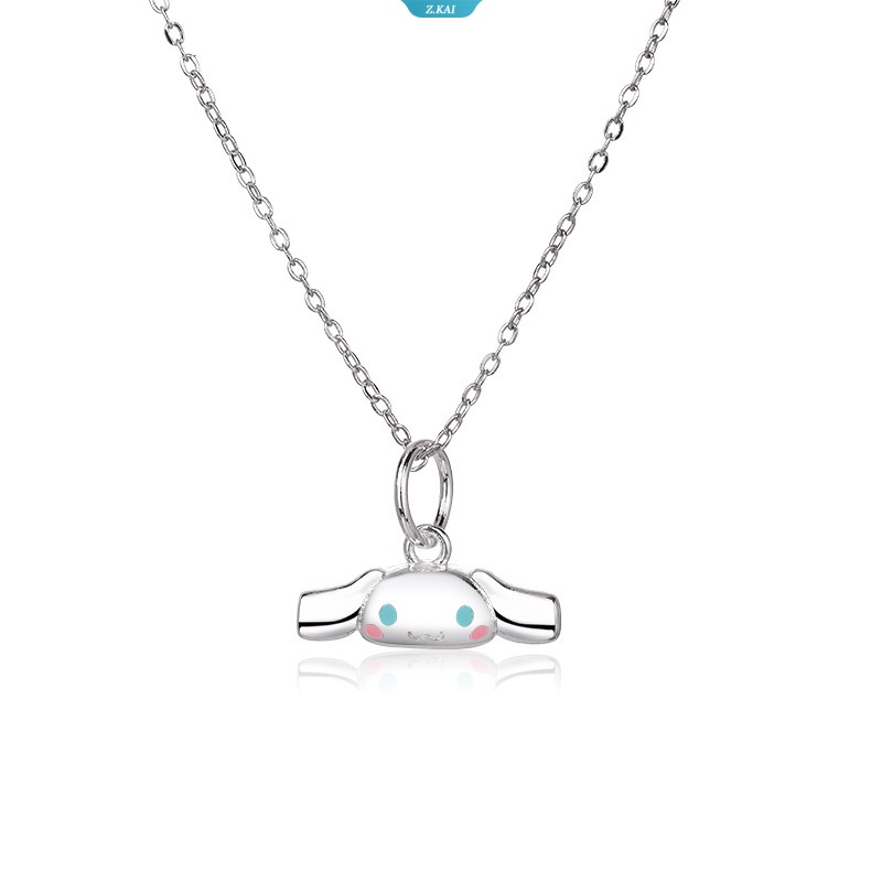 Sanrio Cinnamoroll Lem Drop Liontin Kalung Gadis Niche Desain Hadiah Rantai Liontin Aksesoris Wanita Anak Hadiah [ZK]