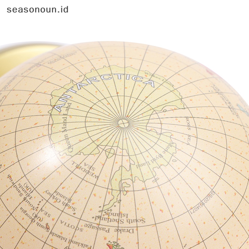 Seasonoun 360derajat Rotag World Globe Desktop Decor Pendidikan Geografi Sekolah Supplie.