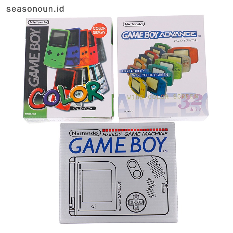 Seasonoun 1PC Untuk Konsol Game GBA/GBC/GBA SP/GB DMG New Packing Box Karton Untuk Gameboy.