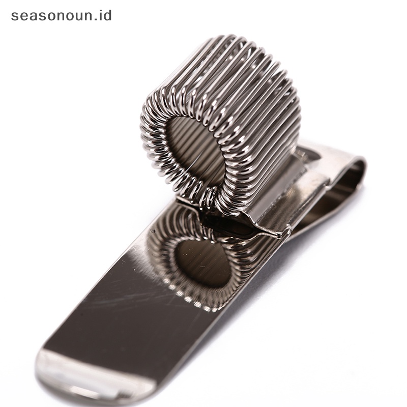 Seasonoun silver metal pen holder with pocket clip Tempat Pulpen Seragam Dokter Perawat.