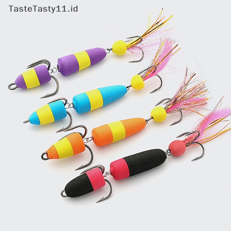 Tastetasty Bass Lure Soft Fishing Bass Lure Density Foam Umpan Renang 5g Dengan 2kait Treble2 /0# 2# .