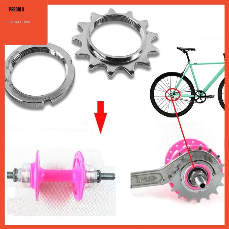 [Predolo] Track Bike Freewheel Fixed Gear Roda Gila Sprocket Kecepatan Tunggal