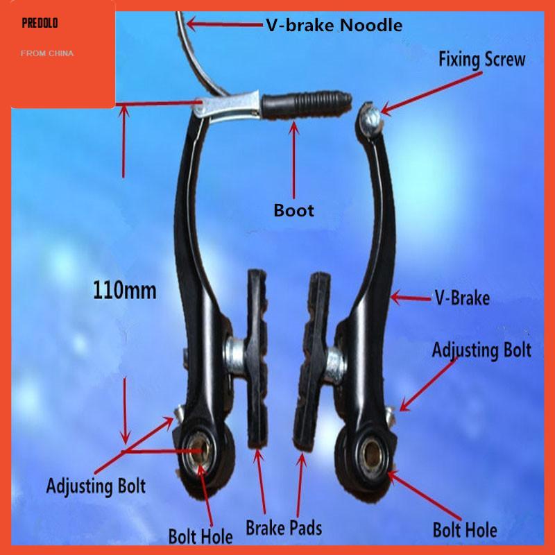 [Predolo] -Rem V Ringan Bahan Alloy Metal Brake Untuk Sepeda BMX Lipat Bersepeda