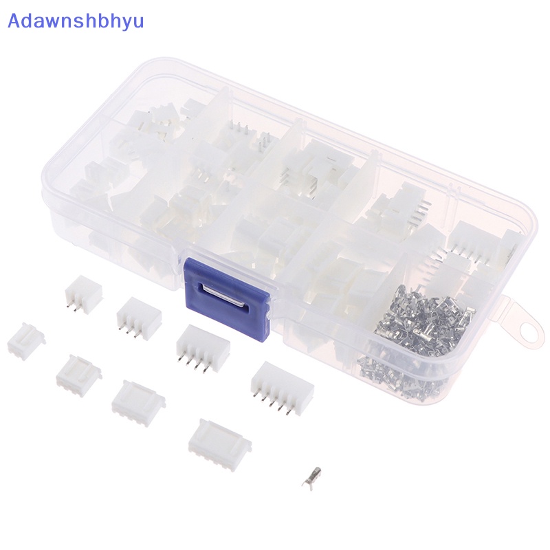 Adhyu 1Box JST-XH Kit 2/3/4/5Pin XH2.54MM Terminal Housing PCB Header Wire Konektor ID