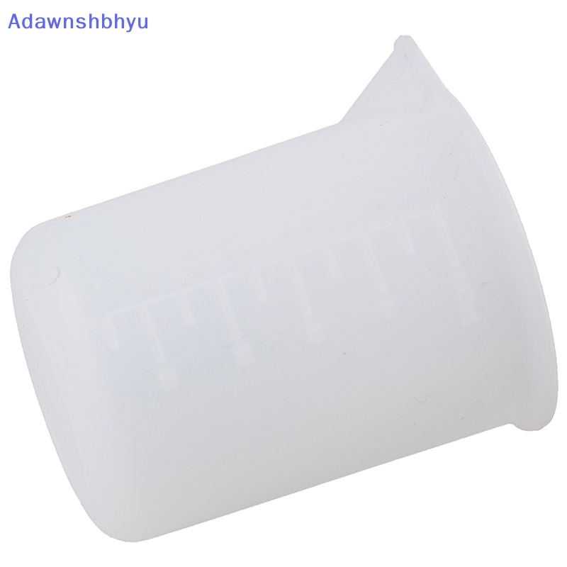 Adhyu 2Pcs Gelas Ukur 100ml Bahan Silikon Untuk Perhiasan Cetakan resin Skala Kristal ID