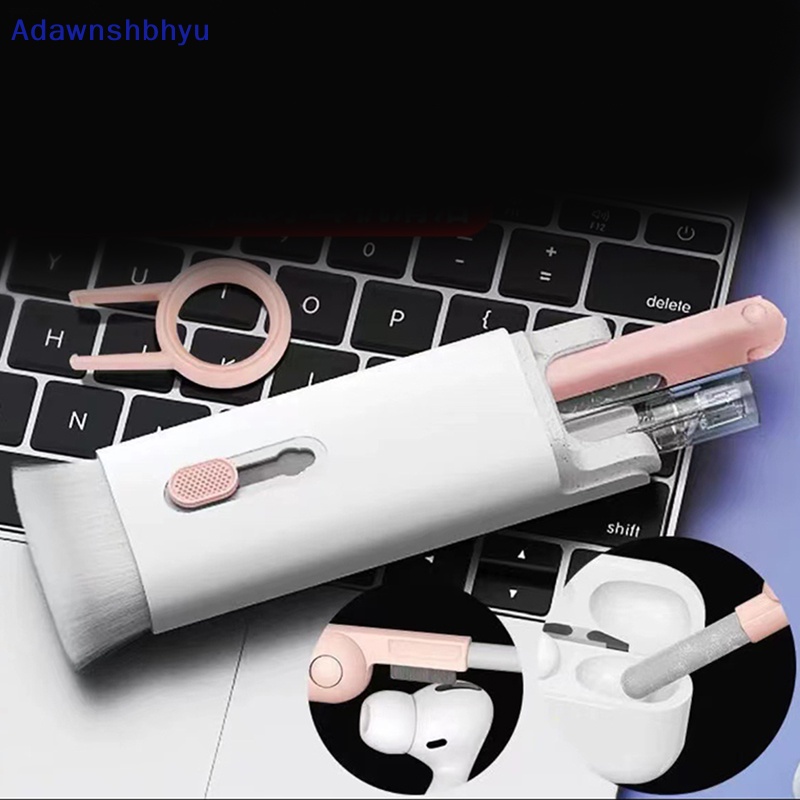 Adhyu 1Set 7-in-1 Sikat Pembersih Keyboard Komputer Kit Earphone Sikat Pembersih Debu ID