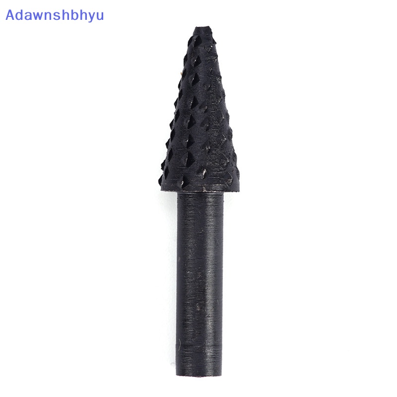 Adhyu 5pcs Set Rotary Burr Baja Hitam1Per4 ''6mm Shank Mata Bor Rasp Kayu Perkakas Rumah ID