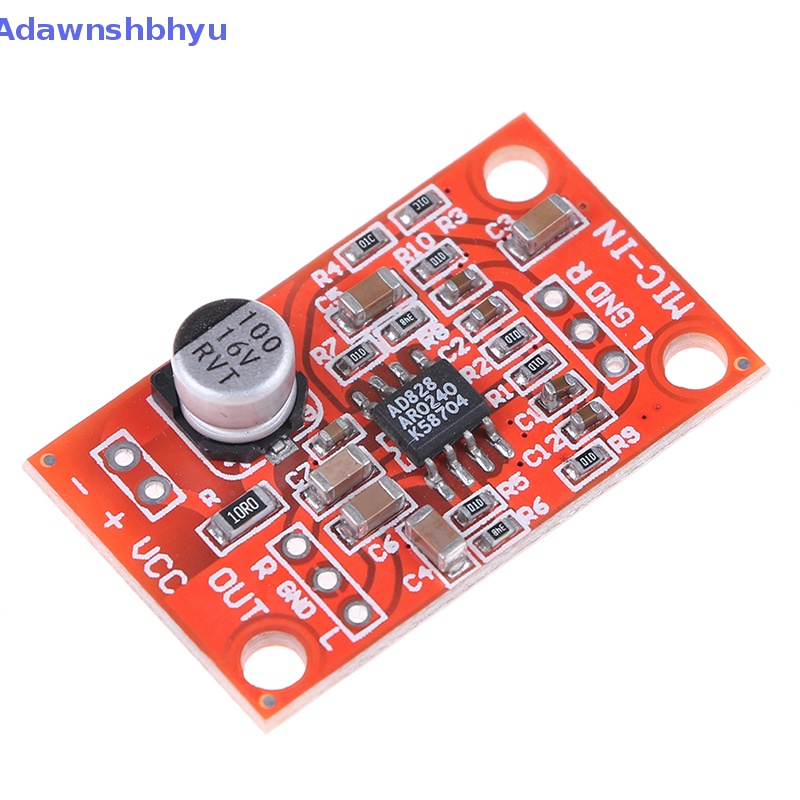 Adhyu AD828 Mikrofon stereo Dinamis preamplifier Papan mic preamp DC 3.7V-15V 12V ID