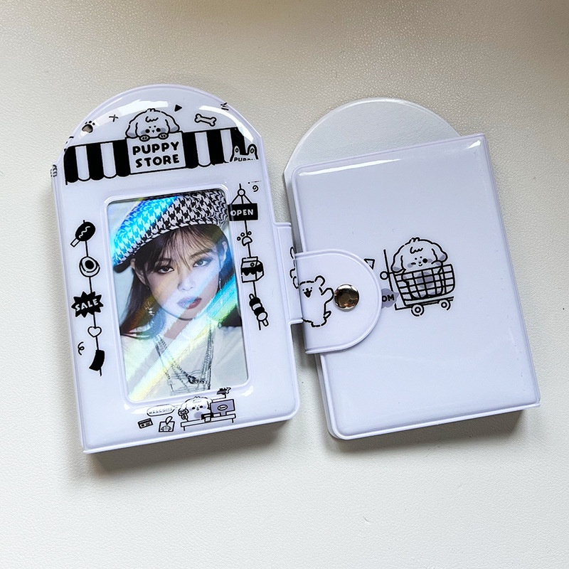 28saku Lucu Puppy Album Foto PP Mini 3inch Idol Card Holder Kartun Penyimpanan Photocard LOMO Cards Collection Book