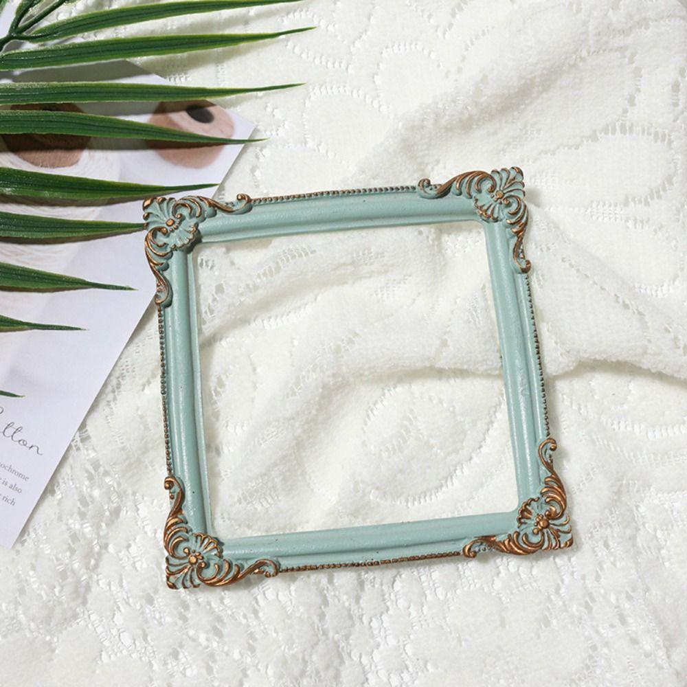 Agustinina Bingkai Foto Tahan Lama Berkualitas Tinggi Artistik Relief Anti-Cacat Perhiasan Pajangan Handmade Desktop Ornamen