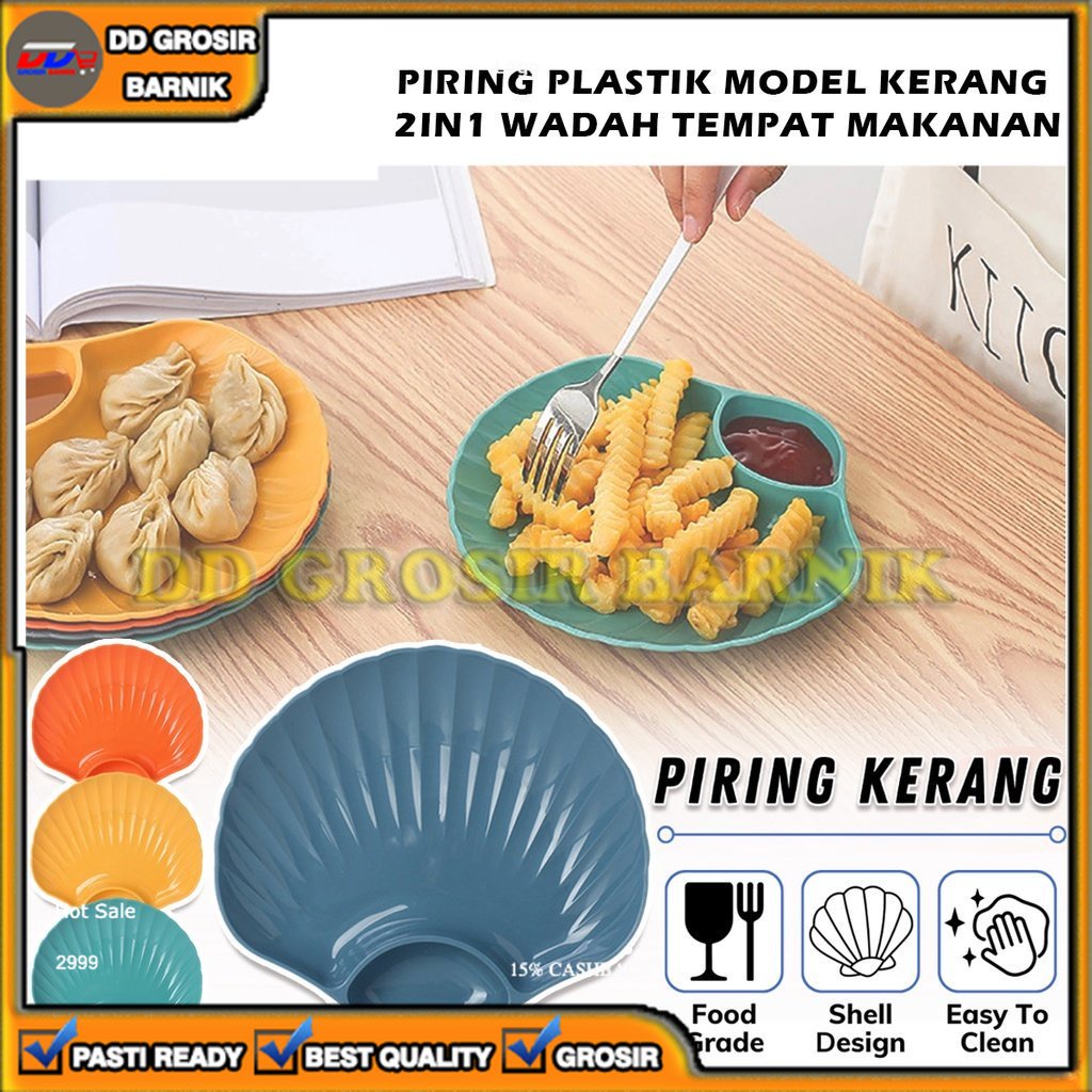 [DGB] WADAH TEMPAT MAKAN PIRING CANGKANG KERANG UNIK BPA FREE