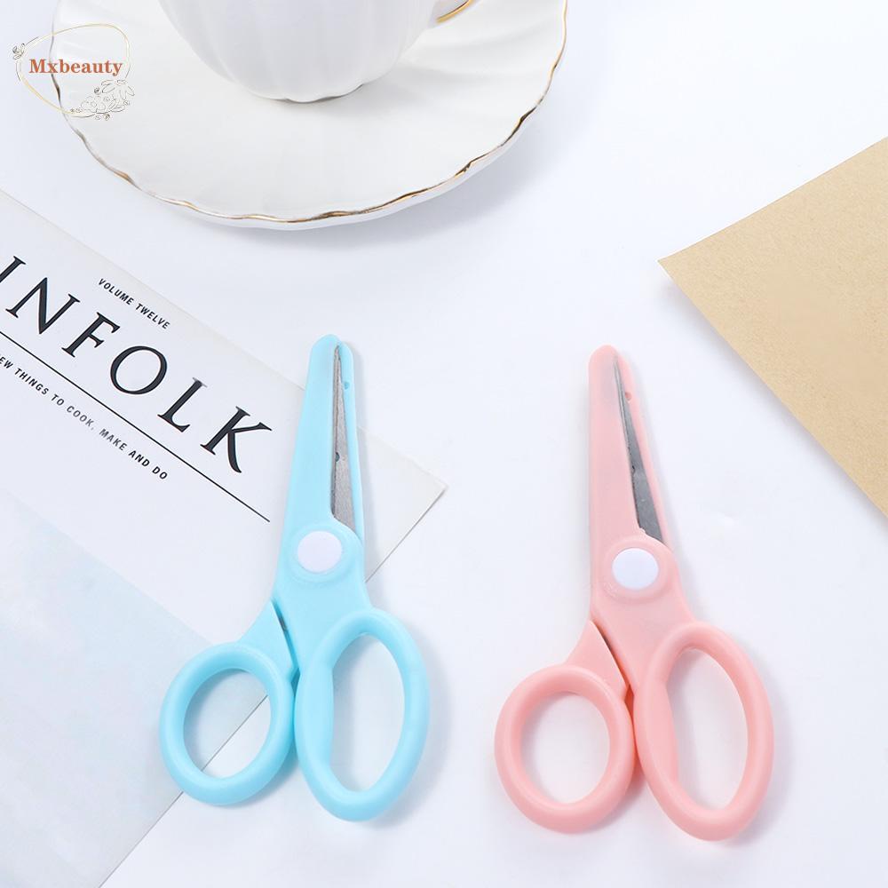 Mxbeauty Gunting Plastik Kantor Portable Handmade Tools Safety Round Head Art Tool Alat Pemotong Multifungsi Office Scissor