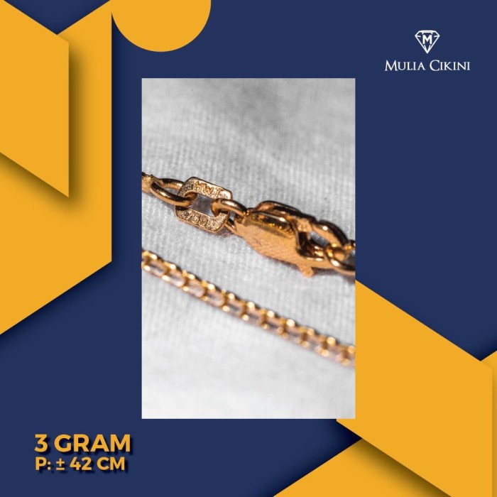 Kalung Emas Kuning UBS Italy Santa 75 3 gram