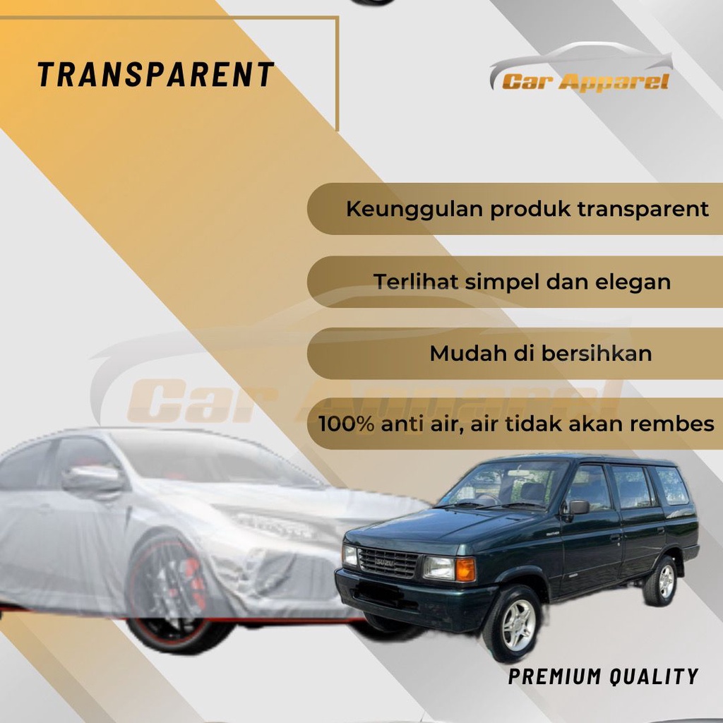 Cover Mobil Isuzu Panther Kotak Royale 1991-1999 Transparan Car Body Cover