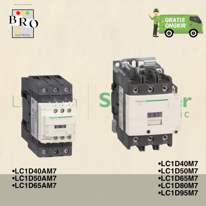 LC1D40 LC1D40AM7 LC1D50 LC1D50AM7 LC1D65 LC1D65AM7 LC1D80 LC1D95 MURAH - LC1D40M7