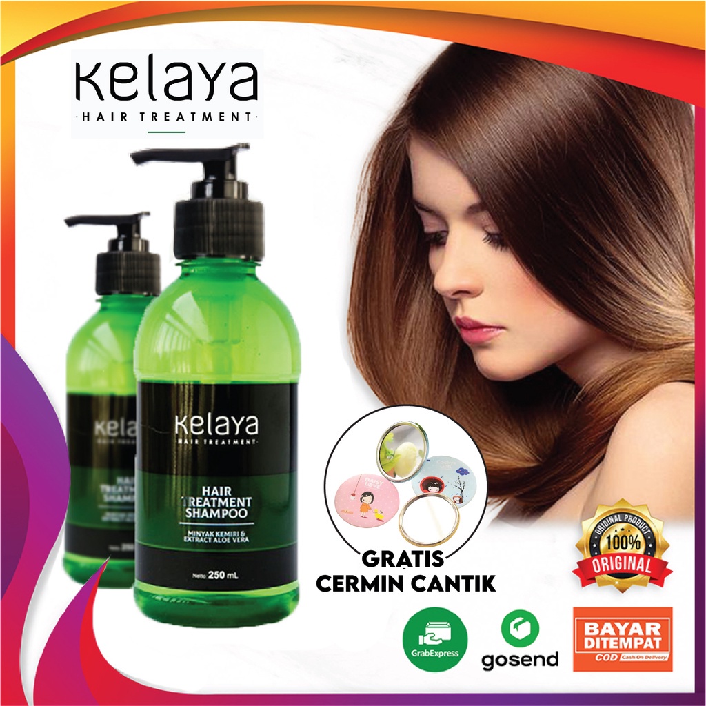 FREE CERMIN | KELAYA HAIR TREATMENT SHAMPOO Original BPOM Sampo Alami Mencegah Rambut Bercabang Ront