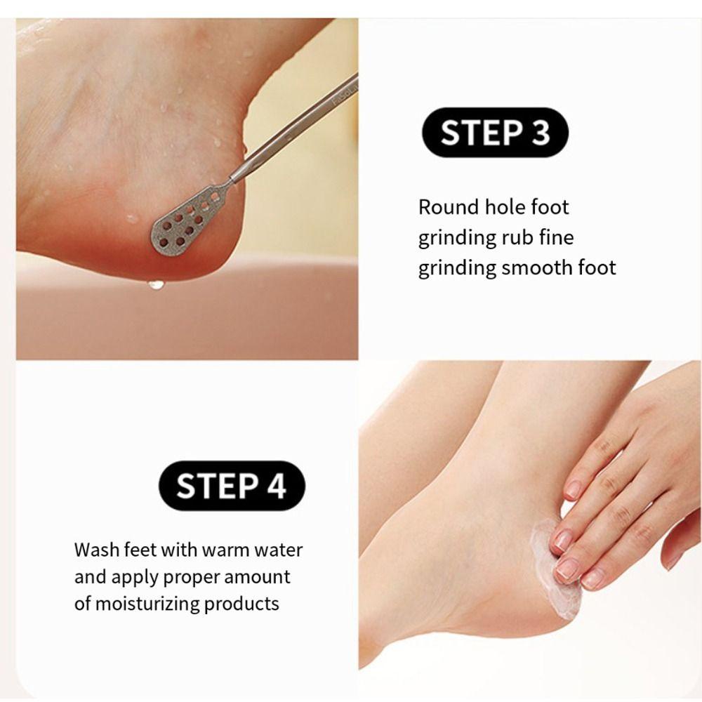 Needway Toe Nail Scraper Profesional Hitam Putih Alat Perawatan Kaki Exfoliating Toe Nail Shaver Callus Rasp File Alat Cukur Kutikula