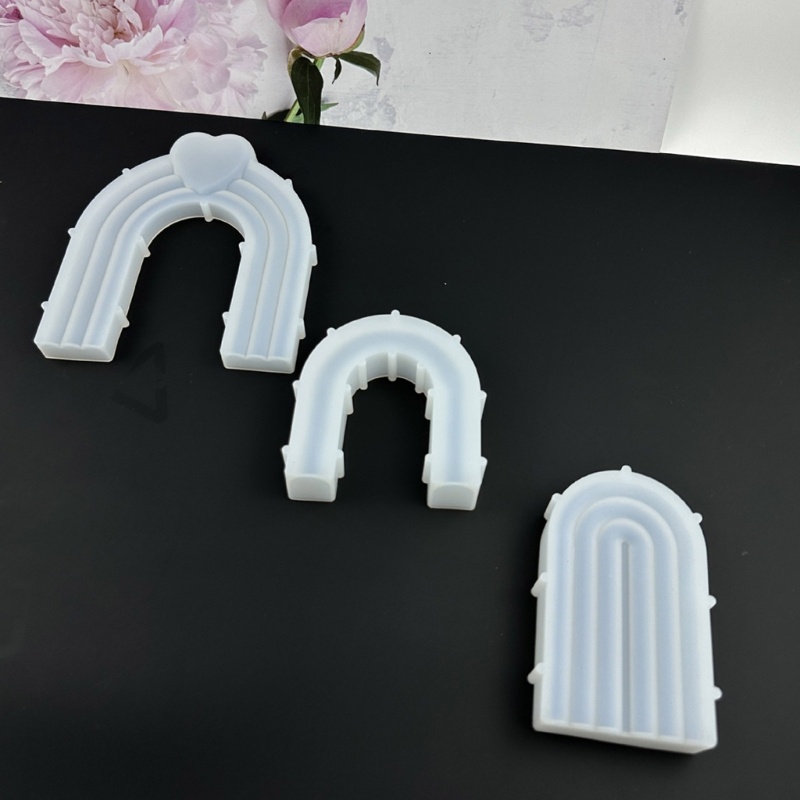 Siy Arch Shaped Silicone Molds DIY Dekorasi Rumah Epoxy Resin Molds Cetakan Ornamen Meja