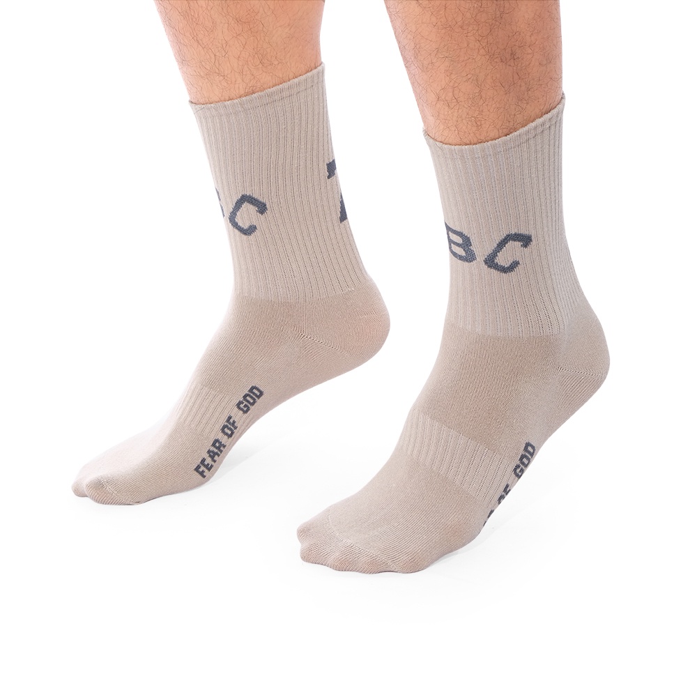 FOG ABC Text Logo Mid Socks