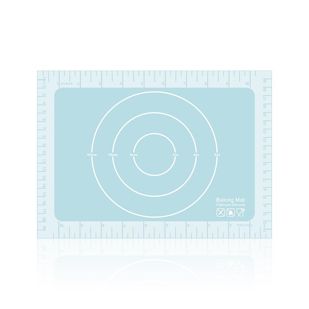 Alas Rolling Non-slip Pastry Pad Skala Pengukuran Alas Kue Dapat Dilipat Untuk Dapur