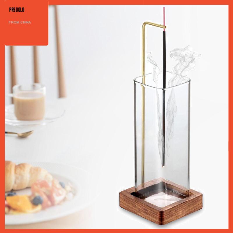 [Predolo] Stick Holder for Relaxation Tabletop with Glass Ash Collector Censer