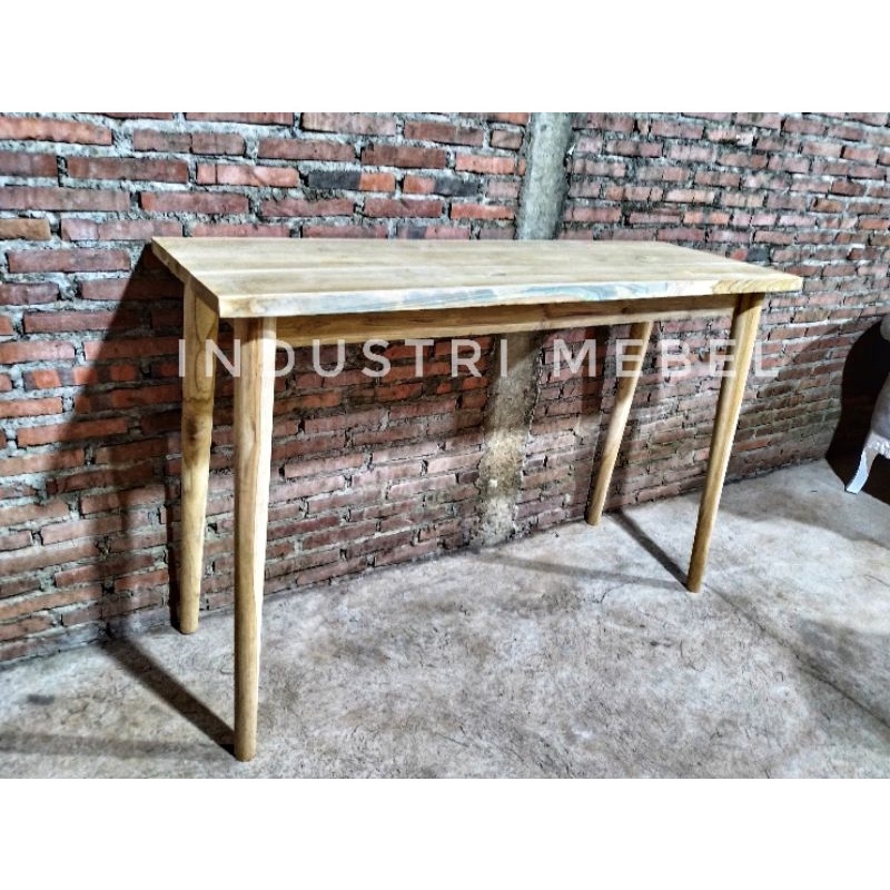 Meja Bar Cafe Perkopian - Meja Kopi Bar Jati Minimalis Retro Scandinavian Harga Murah